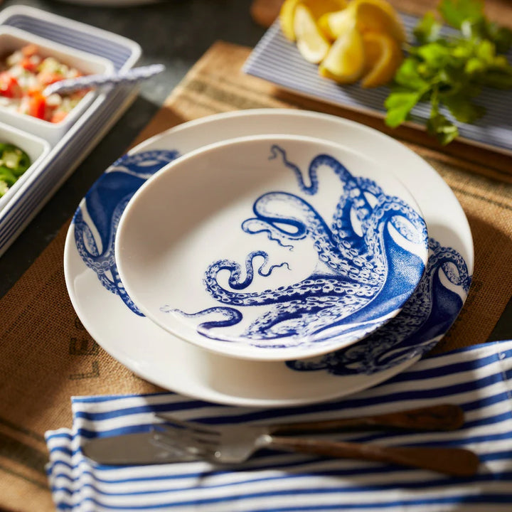 Blue Lucia Coupe Dinner Plate