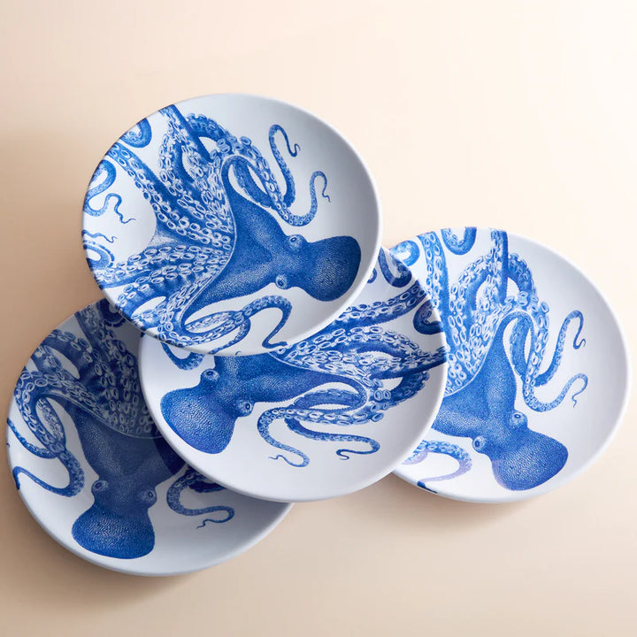 Blue Lucia Melamine Dinner Plates
