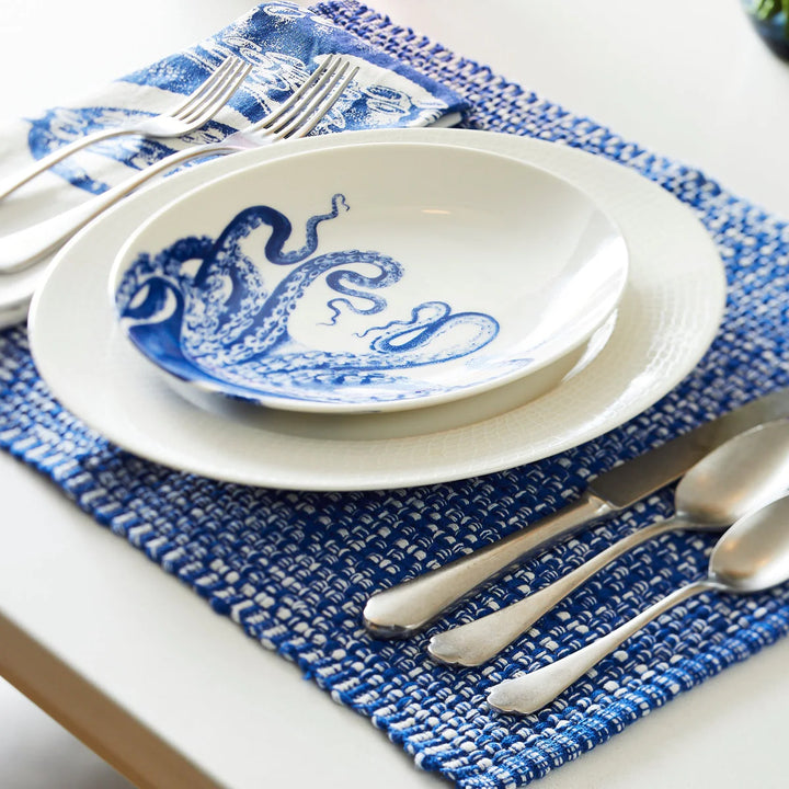 Blue Lucia Salad Plate