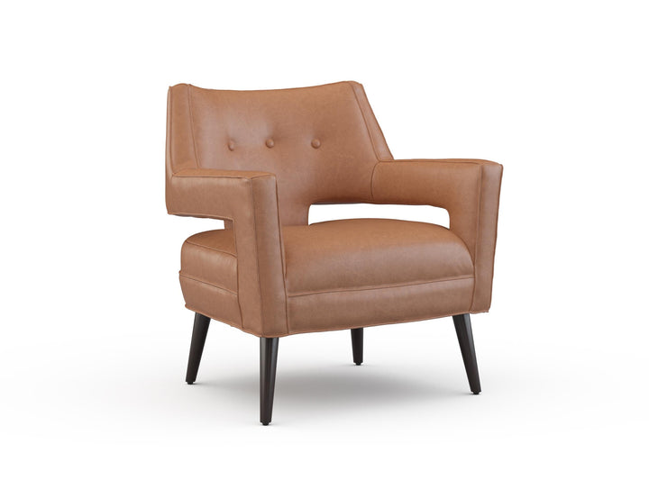 Bone Leather Accent Chair
