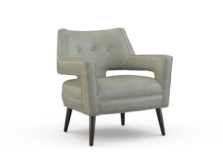 Bone Leather Accent Chair