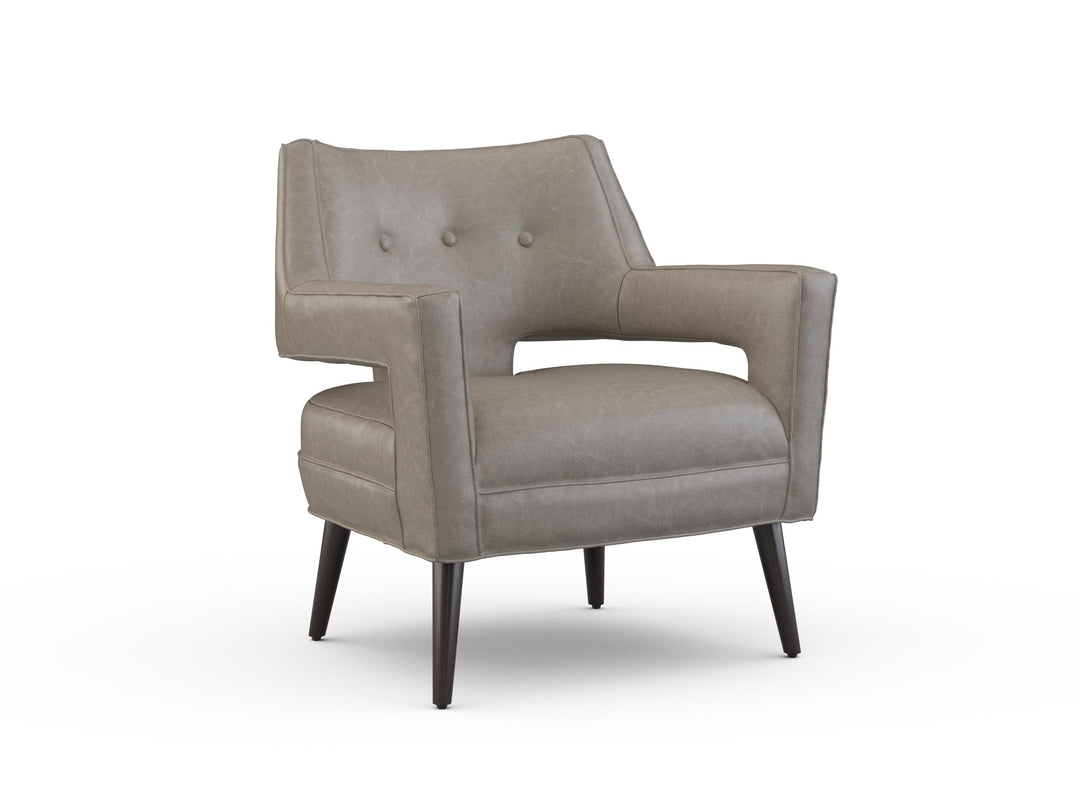 Bone Leather Accent Chair