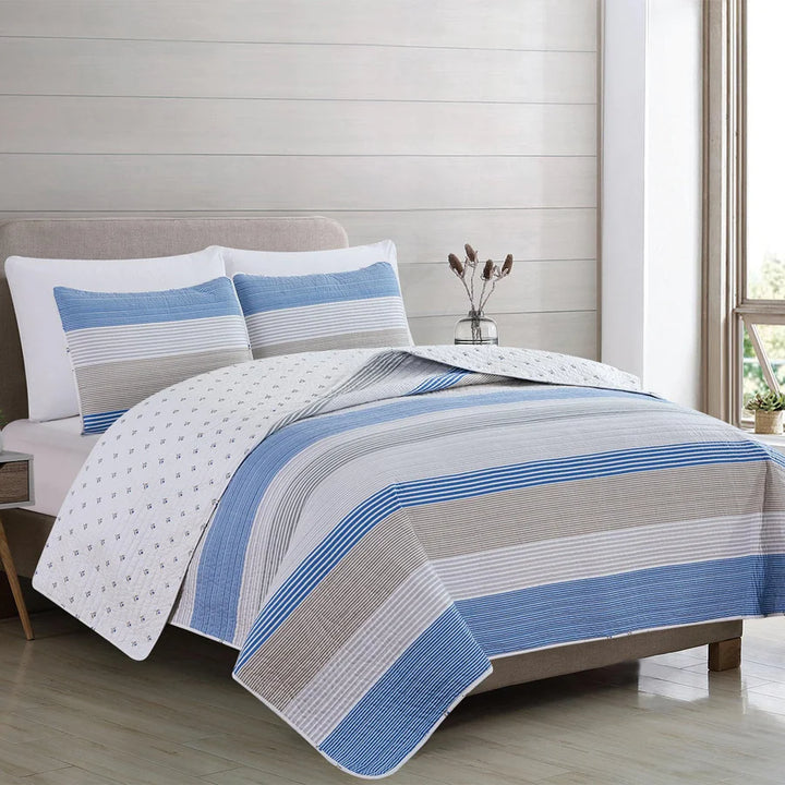 Bryce Striped Quilt Set