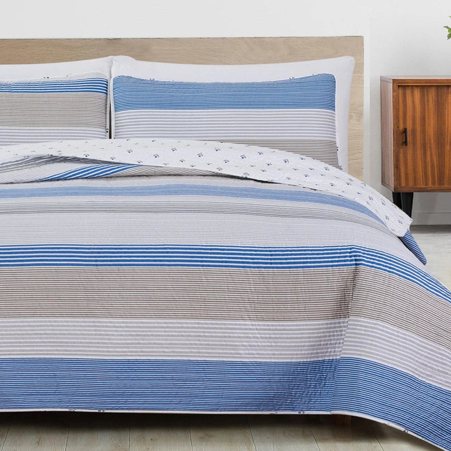 Bryce Striped Quilt Set
