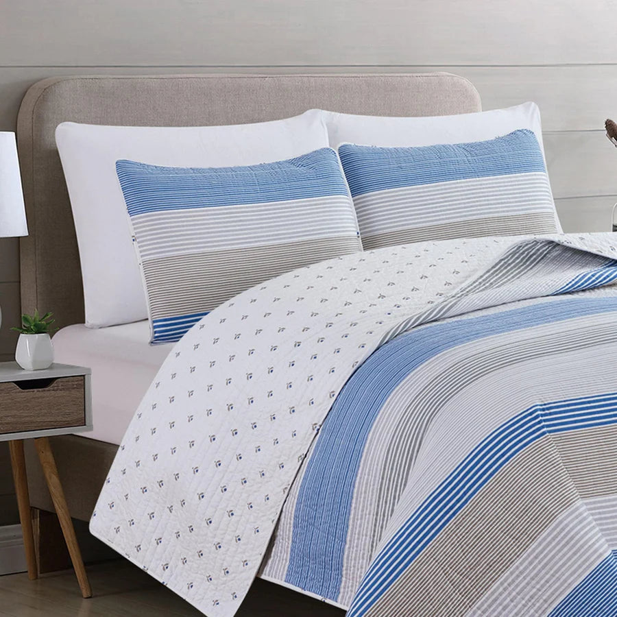 Bryce Striped Quilt Set
