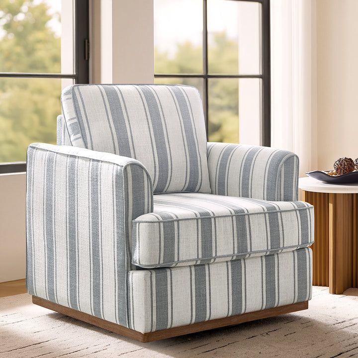 Harbor Striped Accent Chair