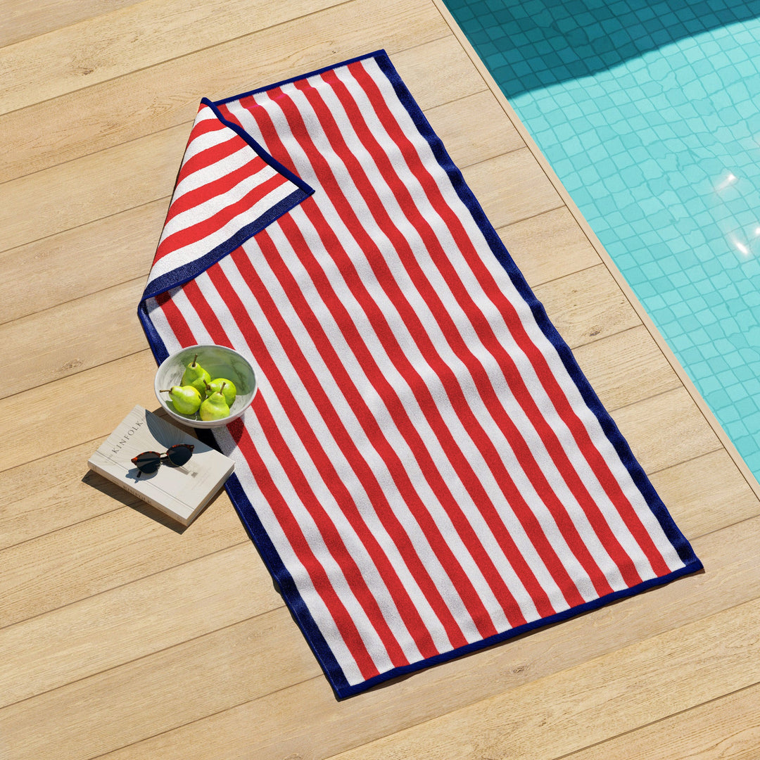 Oversized Cabana Striped Beach Towel