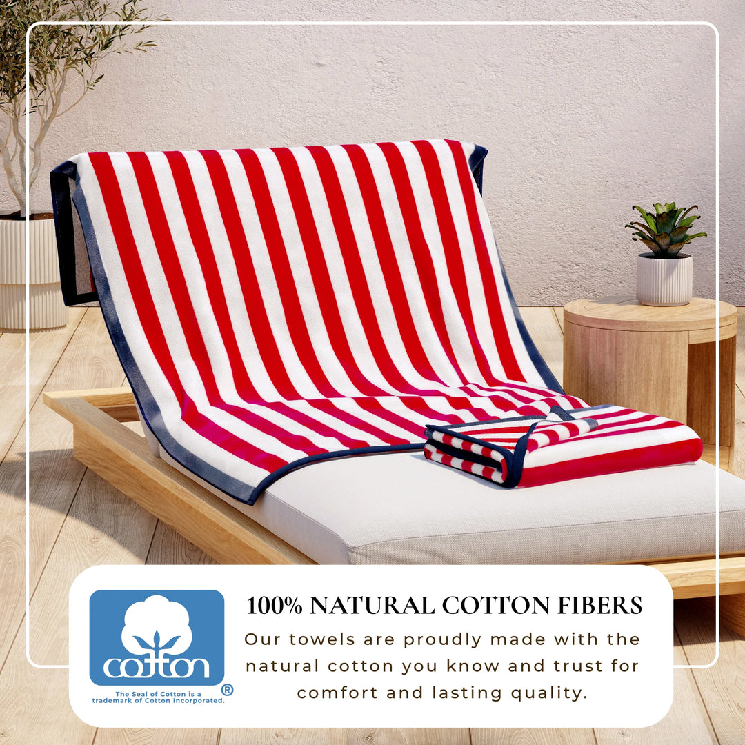 Oversized Cabana Striped Beach Towel