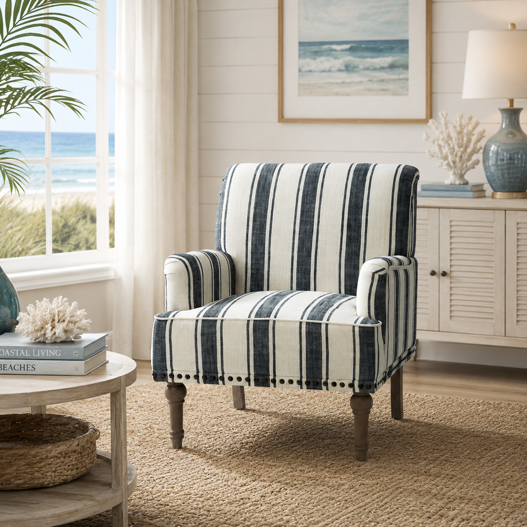 Camden Stripe Accent Chair