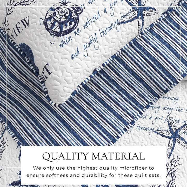 Catalina Sea Reversible Quilt Set