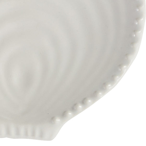 Ceramic Seashell Spoon Rest | Coastal Compass Home Decor