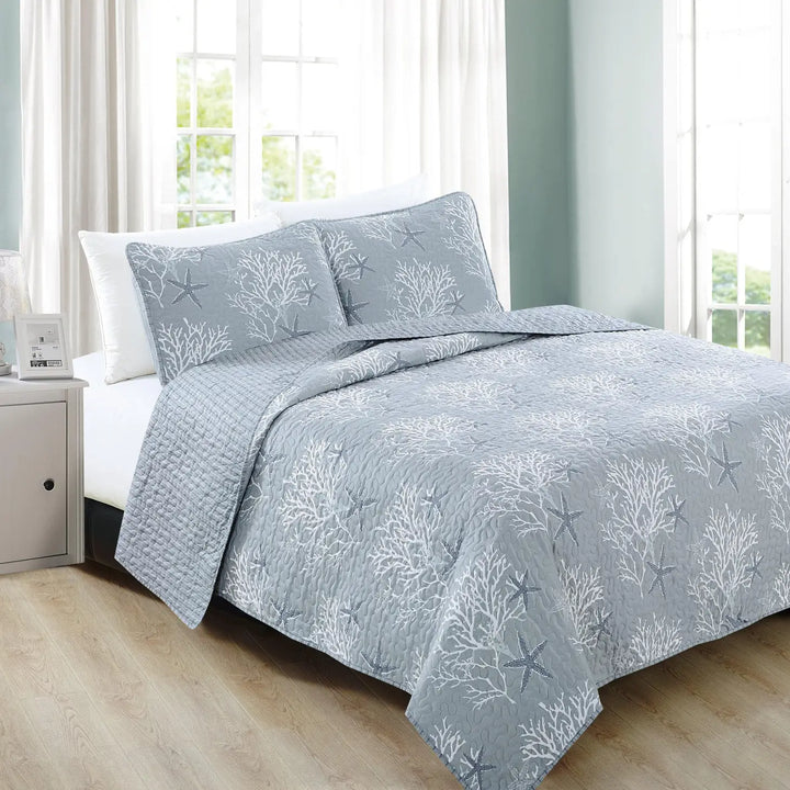 Coastal Fenwick Reversible Quilt Set