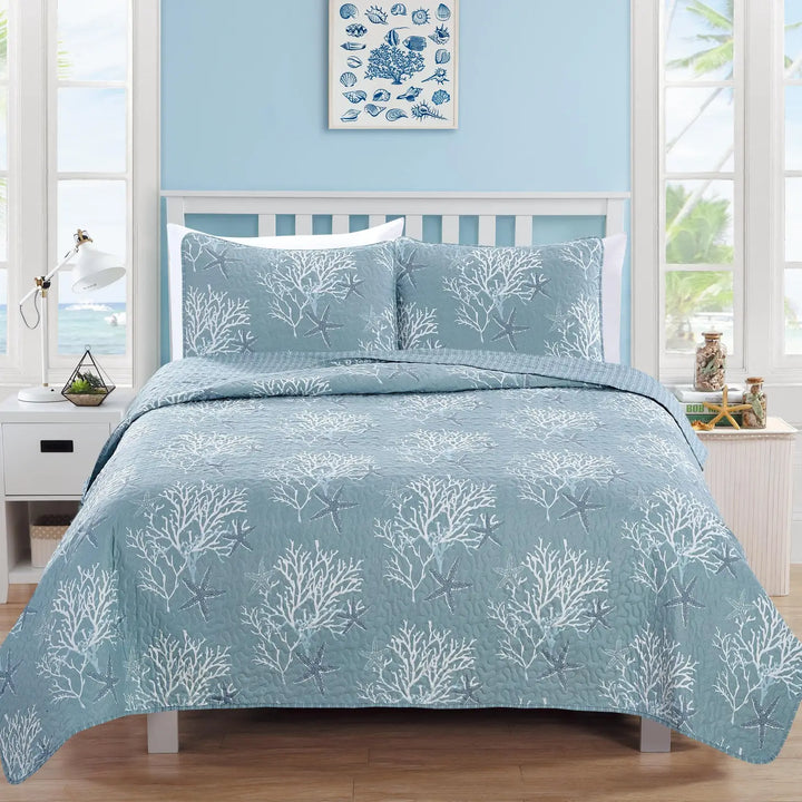 Coastal Fenwick Reversible Quilt Set