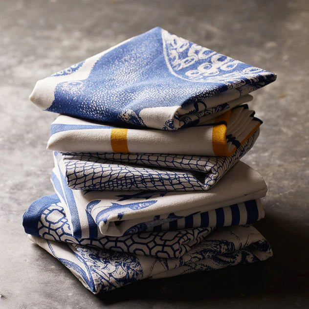 Blue Lucia Kitchen Towel Set