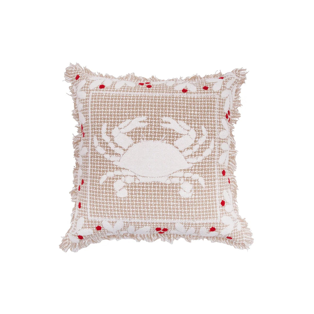 Crab Coast Holiday Throw Pillow