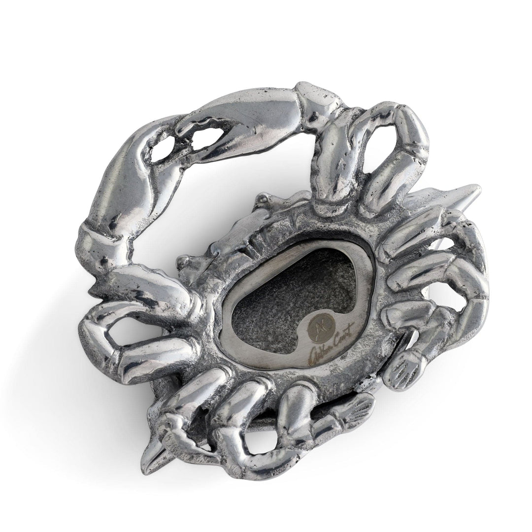 Crab Bottle Opener - Aluminum - Detailed  Opener underneath Crab - Coastal Compass Home Decor