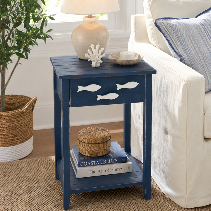 Deep Blue Sea End Table
