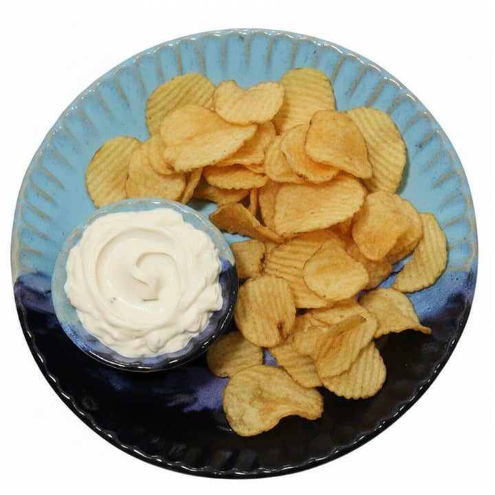 Deep Sea Pottery Chip & Dip Tray