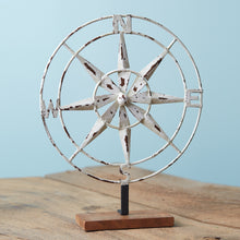  Distressed Compass Tabletop Decor - Coastal Compass Home Decor