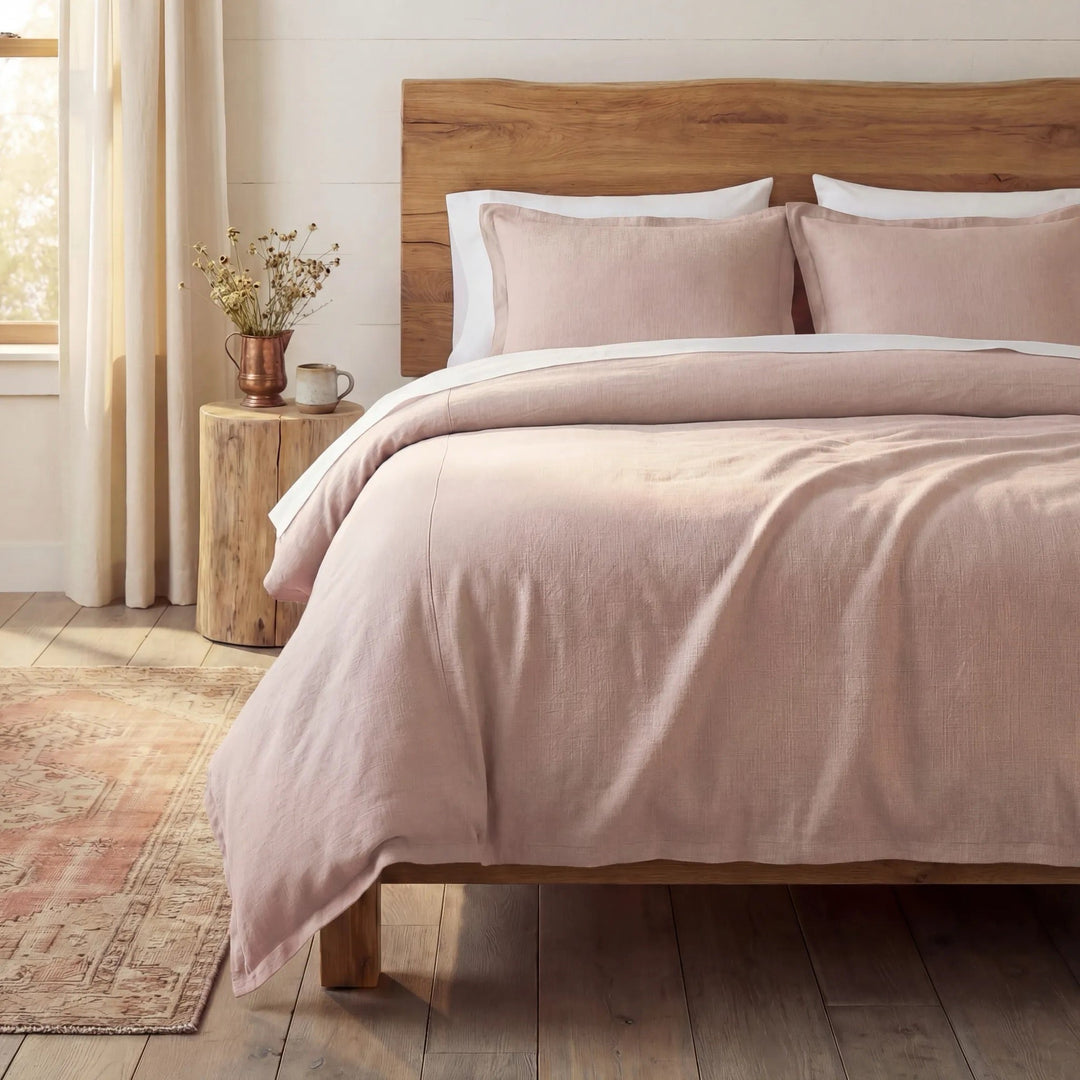 Marella Flange Linen Comforter Set