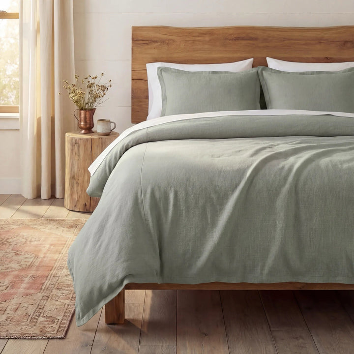 Marella Flange Linen Comforter Set