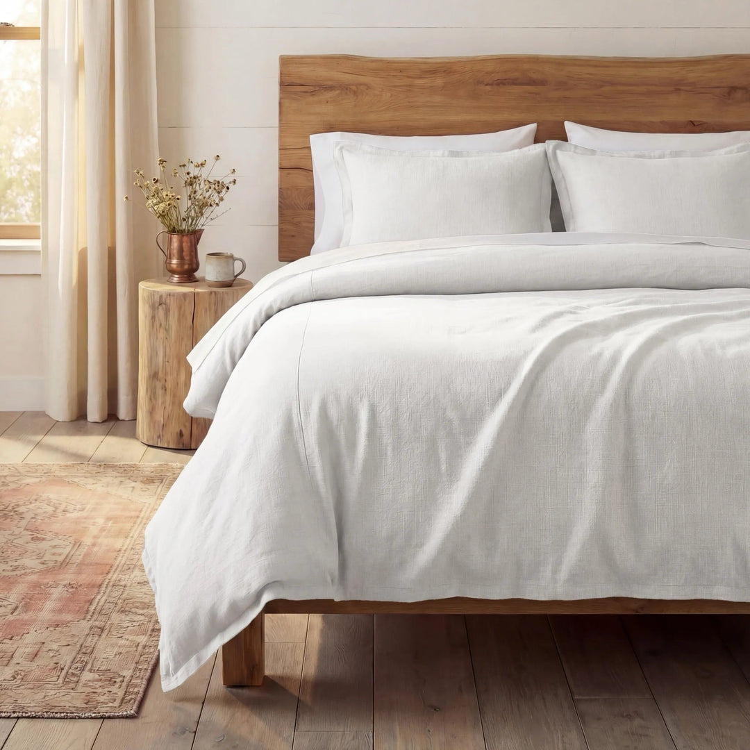 Marella Flange Linen Comforter Set