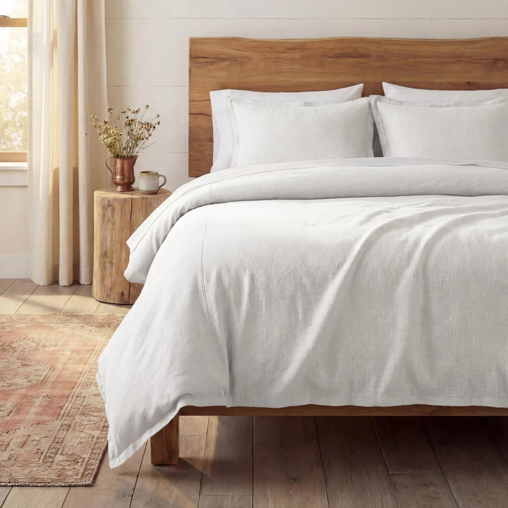 Marella Flange Linen Comforter Set