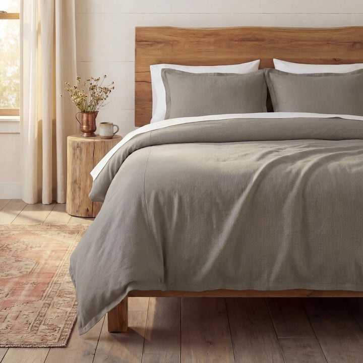 Marella Flange Linen Comforter Set