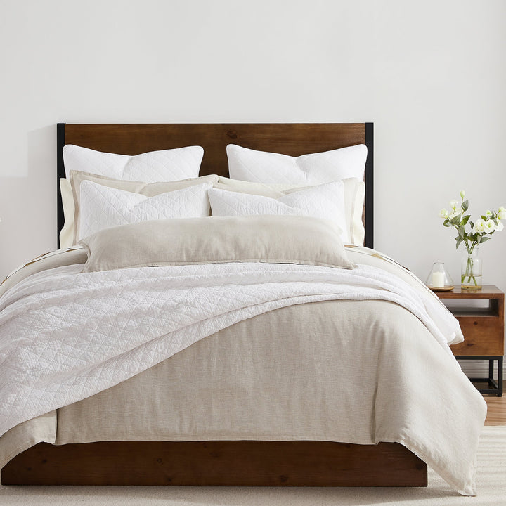 Diamond Stitch Stonewash Quilt Set