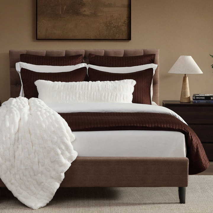Satin Quilted Coverlet Sets - 5 Colors