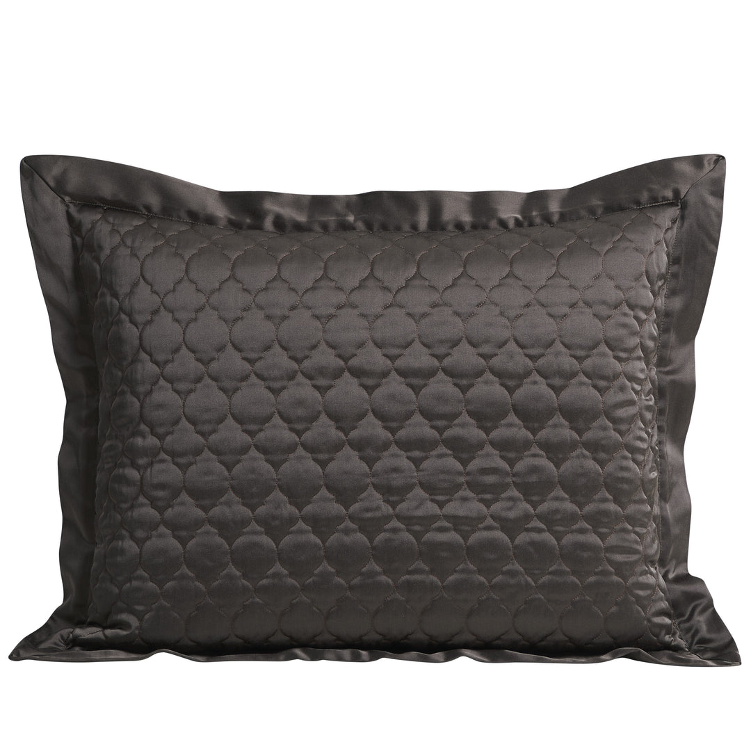 High Shine Satin Ogee Quilt Pillow Sham Set from HiEnd Accents