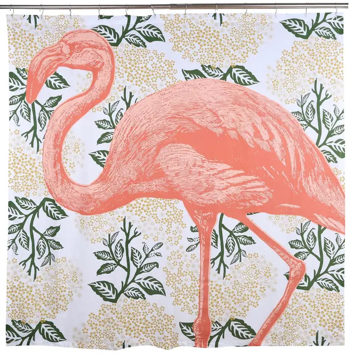 Fancy Flamingo Shower Curtain