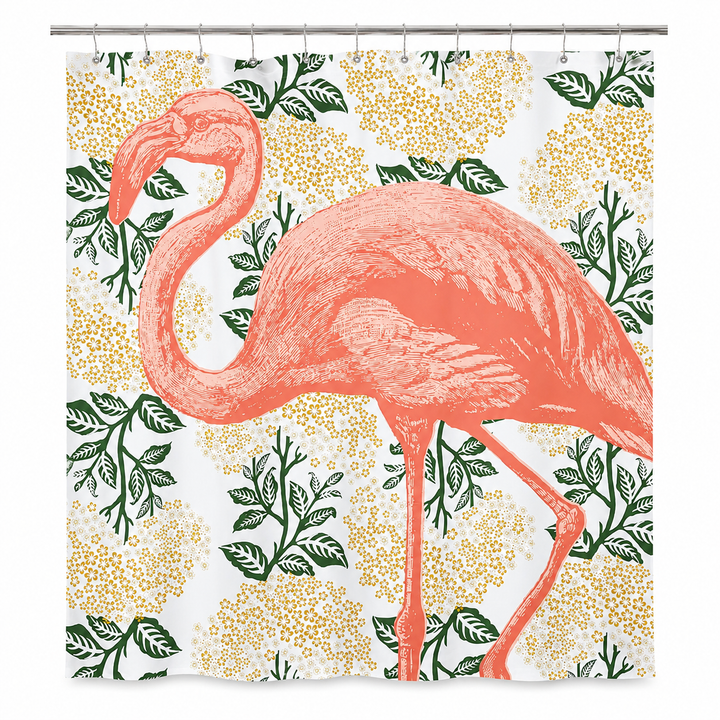 Fancy Flamingo Shower Curtain