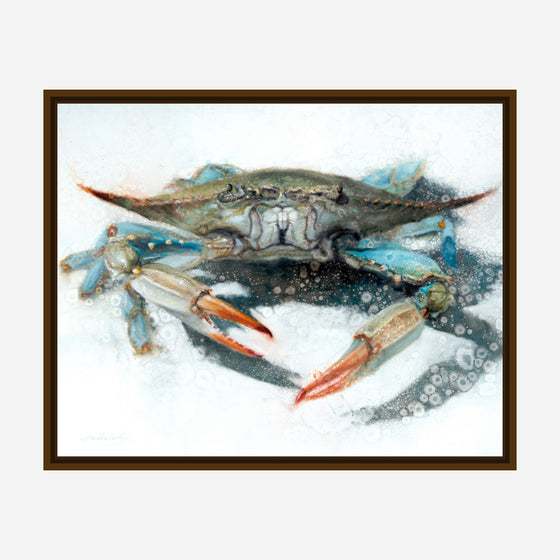 Feeling Blue Framed Canvas Art