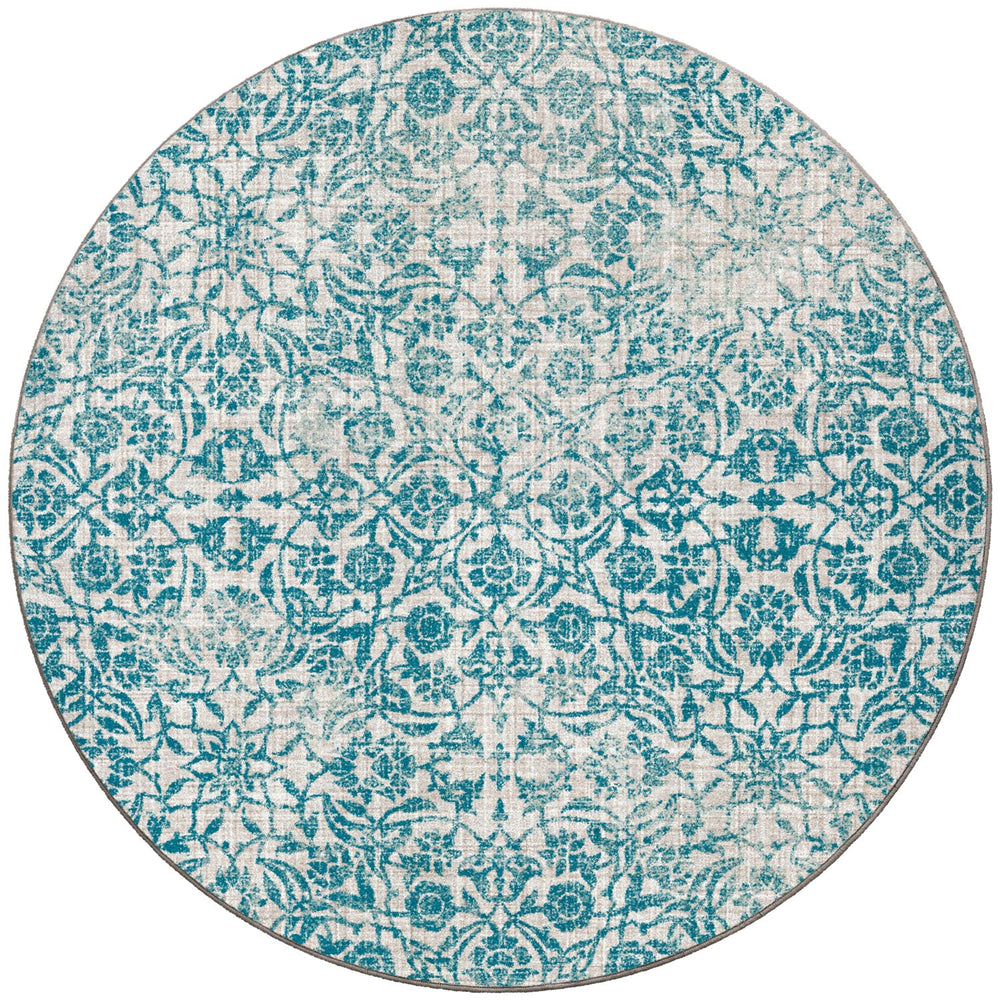 Fine Floral Blue Rug | Coastal & Beach Rugs | Coastal Compass – The ...