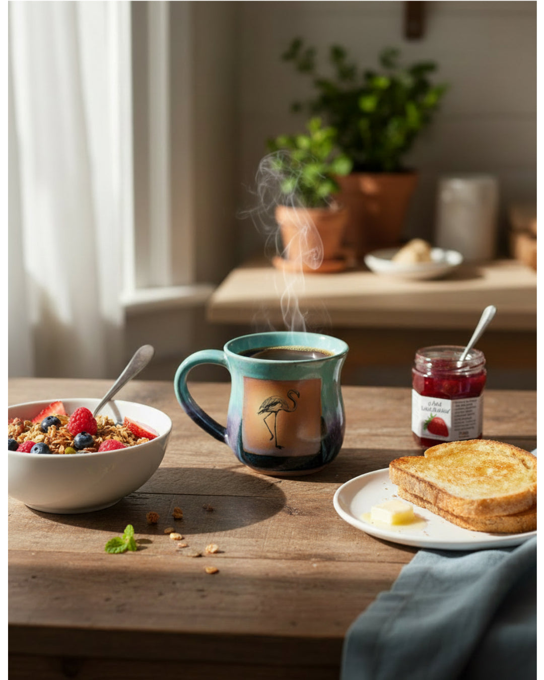 Deep Sea Pattern Pottery Mug