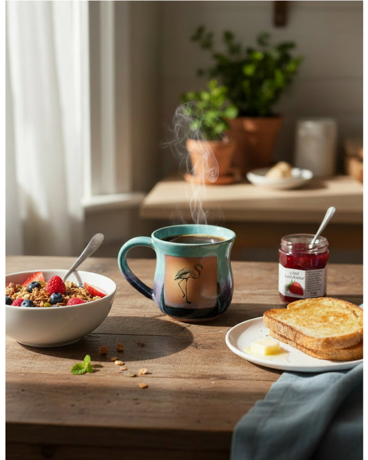 Deep Sea Pattern Pottery Mug