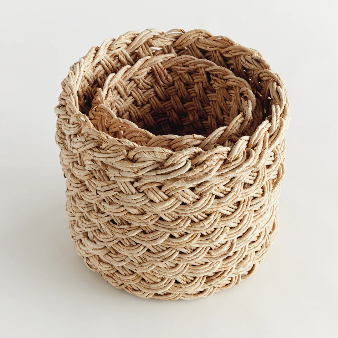 French Braid Storage Basket Set