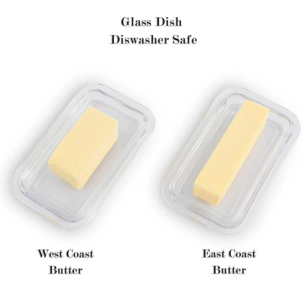 Glass Conch Shell Butter Dish - Coastal Compass Home Decor