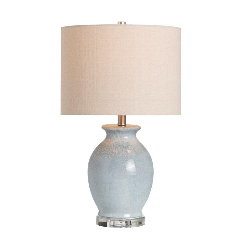 Glazed Table Lamp Set - Coastal Compass Home Decor