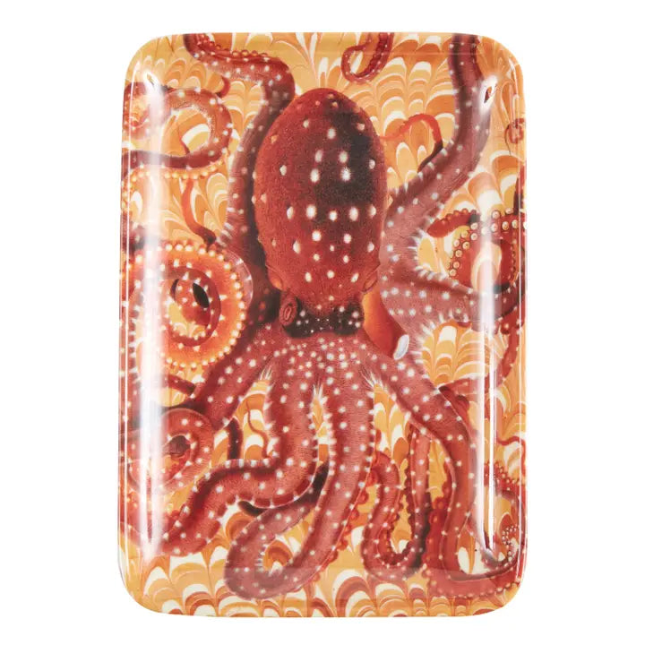 Golden Tide Melamine Octopus Tray