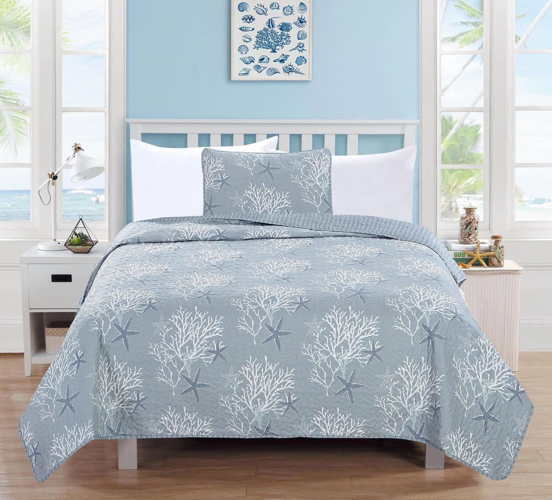 Coastal Fenwick Reversible Quilt Set