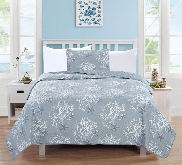 Coastal Fenwick Reversible Quilt Set