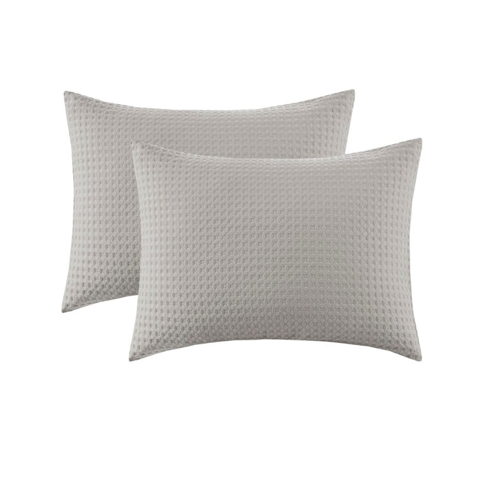 Driftwood Coast Waffle Weave Duvet Cover Set