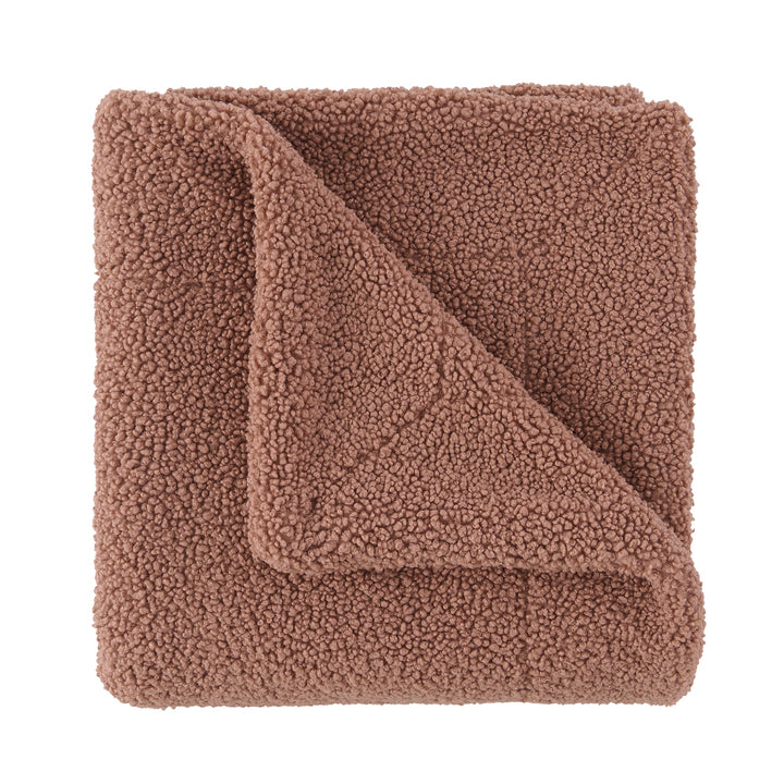 Chambray Teddy Throw Blanket