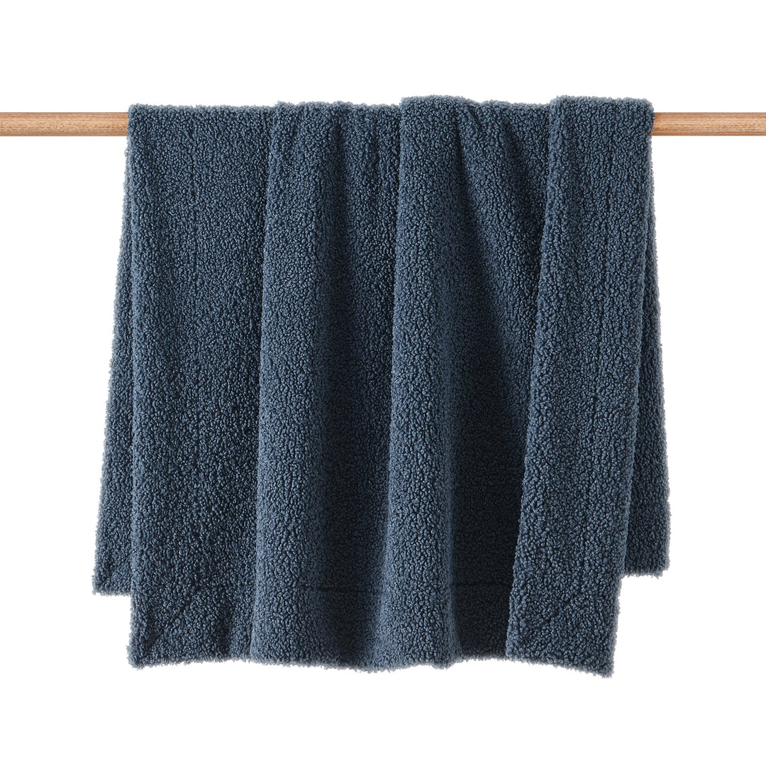 Chambray Teddy Throw Blanket