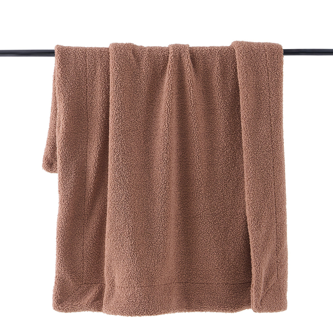 Chambray Teddy Throw Blanket