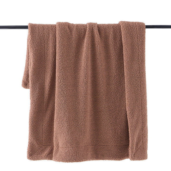 Chambray Teddy Throw Blanket