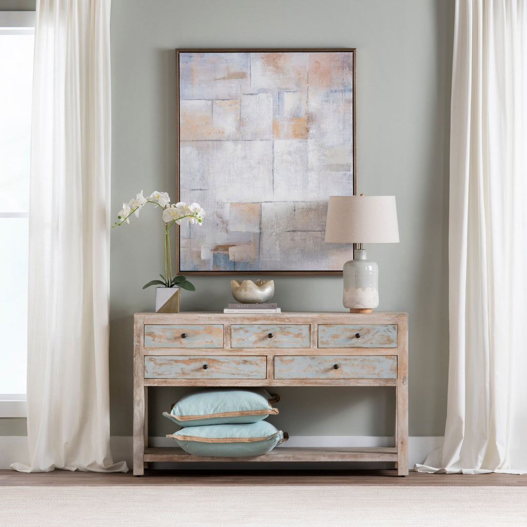 Harbor Blue Console Table