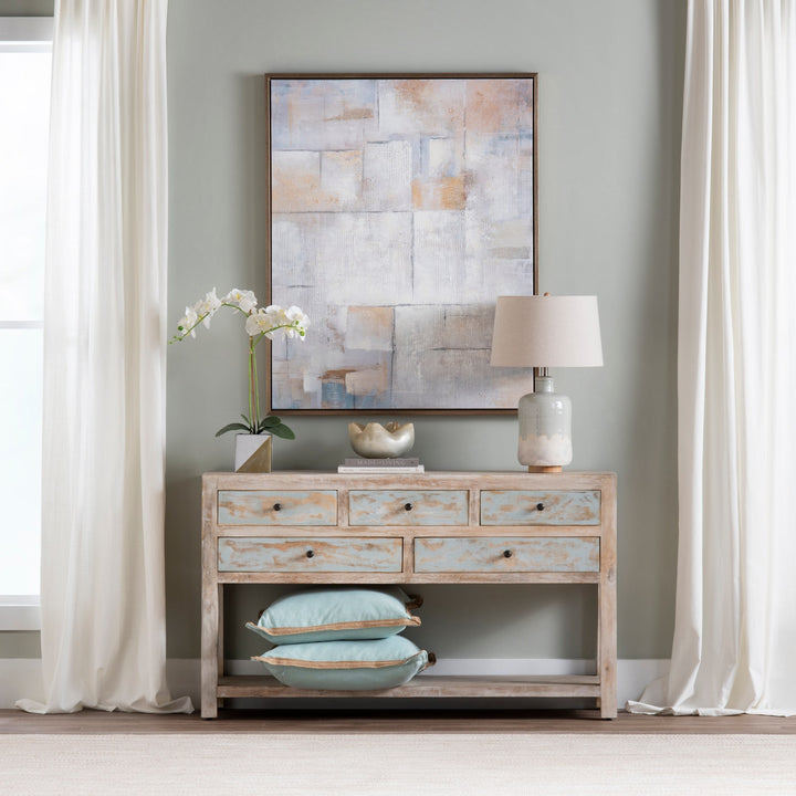 Harbor Blue Console Table